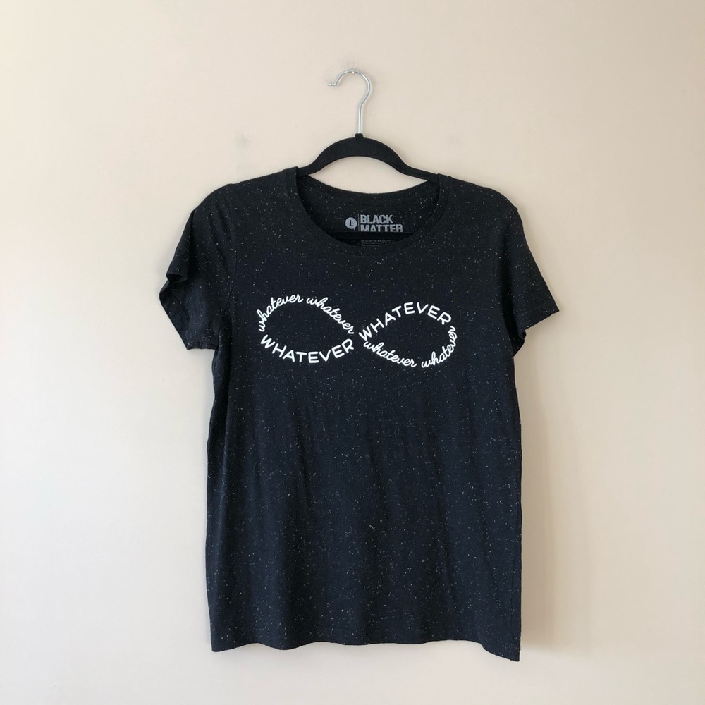 Black Matter whatever infinity graphic print top